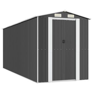 vidaXL Garden Shed Anthracite 192x523x223 cm Galvanised Steel