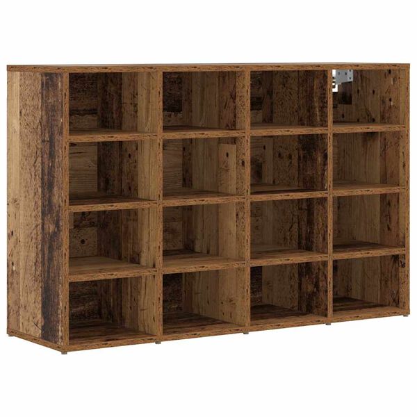 vidaXL Shoe Cabinet Old Wood 103 x 30 x 67 cm Engineered Wood