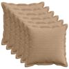 vidaXL Cushion Cover 6 pcs HOUTEN Brown 30 x 30 cm Corduroy
