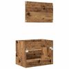 vidaXL Bathroom Furniture Set 2 pcs Old Wood 57 x 37 x 45 cm