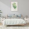 vidaXL Bedside Cabinets 2 pcs High Gloss White Engineered Wood