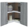 vidaXL Hanging Corner Cabinet Lyon Grey Sonoma 57x57x60 cm Engineered Wood