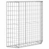 vidaXL Trapezium Gabion Raised Bed Galvanised Steel 100x20x100 cm