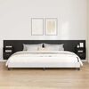 vidaXL Headboard with Cabinet 3 pcs Black Oak Engineered Wood