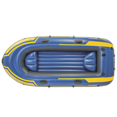 Intex Inflatable Boat Set Challenger 3 with Trolling Motor and Bracket
