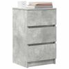 vidaXL Bedside Cabinets with 3 Drawers 2 pcs Concrete Grey 39x35x65 cm
