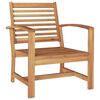 vidaXL Chair 2 pcs Brown 65 x 60 x 76.5 cm Solid Teak Wood