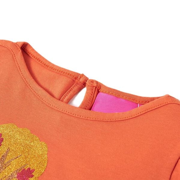 Kids' T-shirt with Long Sleeves Burnt Orange 104