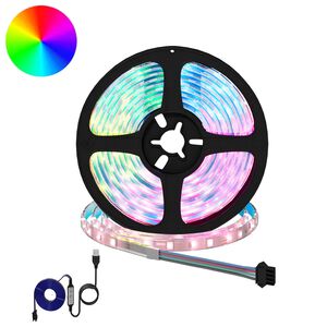 vidaXL LED Strip 2 pcs Black and Transparent 2300 mm