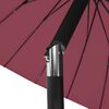 vidaXL Garden Parasol with Aluminium Pole 270 cm Bordeaux Red