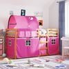 vidaXL Bunk Bed without Mattress Pink 75x190 cm Small Single Solid Wood Pine