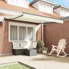 vidaXL Retractable Awning Cream 300 x 250 cm Aluminium and Fabric
