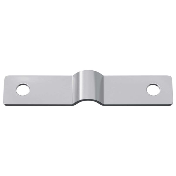 vidaXL Strike Plate 2 pcs Silver 50 x 10 x 1.2 mm Iron