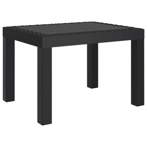 vidaXL Garden Table Anthracite 59x47x40 cm PP
