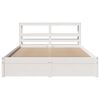 vidaXL Bed Frame with Headboard without Mattress White 120x200 cm