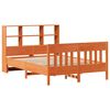 vidaXL Bed Frame without Mattress Wax Brown 135x190 cm Double Solid Wood Pine