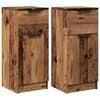 vidaXL Sideboards 2 pcs Old Wood 30x30x70 cm Engineered Wood