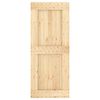 vidaXL Sliding Door with Hardware Set 85x210 cm Solid Wood Pine