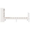 vidaXL Bookcase Bed without Mattress White 75x190 cm Small Single Solid Wood Pine