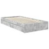 vidaXL Storage Bed Concrete Grey 100 x 200 cm Engineered Wood