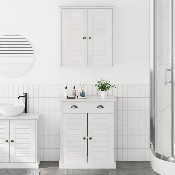 vidaXL Bathroom Furniture Set VIGO 2 pcs White and Antique White
