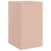 vidaXL Bedside Cabinet Pink 34.5x39x62 cm Steel