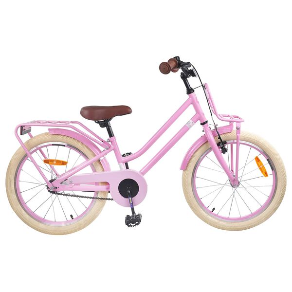 vidaXL Kids Bike 18'' for 5-7 Years Old Light Pink
