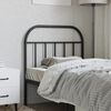 vidaXL Metal Replace Headboard Black 90 cm
