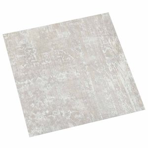 vidaXL Flooring Planks White and Wood 5.11 m&sup2; 55 pcs PVC