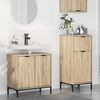 vidaXL Bathroom Furniture Set with Drawer with Shelf 2 pcs Sonoma Oak