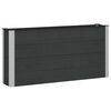vidaXL Garden Raised Bed Black 150 x 30 x 72 cm WPC and Aluminium