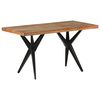 vidaXL Dining Table 140x70x76 cm Solid Reclaimed Wood