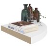 vidaXL Floating Corner Shelves 4 pcs White 35x35x3.8 cm MDF