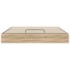 vidaXL Ottoman Bed Frame Sonoma Oak 203 x 180 x 25 cm Chipboard