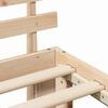 vidaXL Bed Frame with Headboard Natural 140 x 200 cm Solid Pine Wood