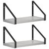 vidaXL Wall Shelves 2 pcs Concrete Grey 30 x 16 x 15.5 cm