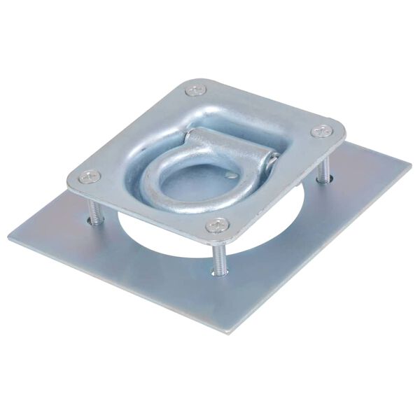 vidaXL Lashing Rings for Trailer 6 pcs Galvanised Steel 2000 kg