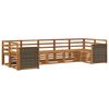 vidaXL Outdoor Sofa Set 6 pcs Natural Solid Acacia Wood