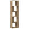 vidaXL Bookcase 5-Tier Artisian Oak 45x23.5x162.5 cm Engineered Wood