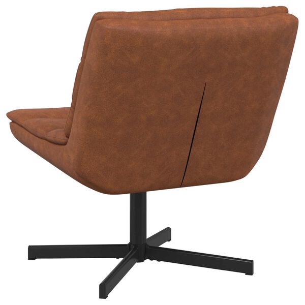 vidaXL Swivel Chair Brown 63 x 75 x 76 cm Antique PU
