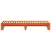 vidaXL Day Bed with Trundle without Mattress Wax Brown 90x200 cm