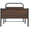 vidaXL Bed Frame without Mattress 90x200 cm Brown Oak Engineered Wood