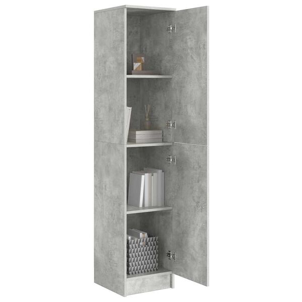 vidaXL Highboard Concrete Grey 35 x 39 x 168 cm