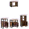 vidaXL Bathroom Furniture Set with Drawer 4 pcs Solid Reclaim Wood