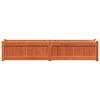 vidaXL Garden Planter Wax Brown 150x31x31 cm Solid Wood Pine