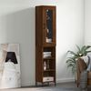 vidaXL Highboard Brown Oak 34.5x34x180 cm Engineered Wood