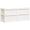 vidaXL Garden Planter White 150x50x70 cm Solid Wood Pine