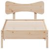 vidaXL Bed Frame without Mattress 75x190 cm Small Single Solid Wood Pine