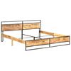 vidaXL Bed Frame without Mattress Solid Rough Mango Wood 200x200 cm