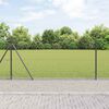 vidaXL Fence Post Grey 50 x 1 m (13 mm mesh) Steel and PVC